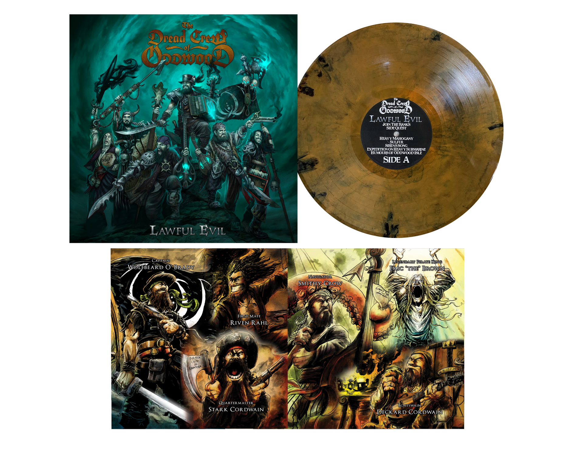 Lawful Evil | Gold Splatter Vinyl – The Dread Crew of Oddwood